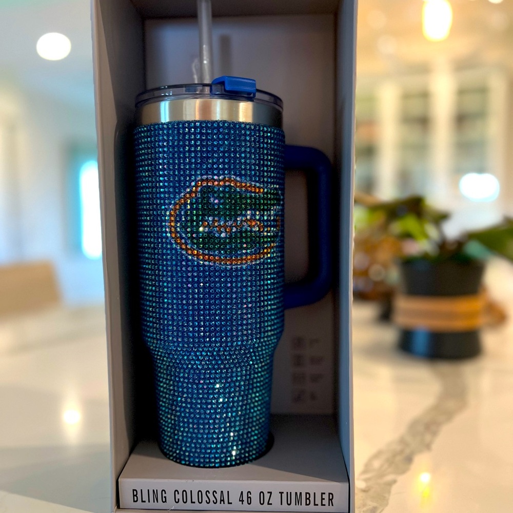 UF Gators 46oz blinged out tumbler cup